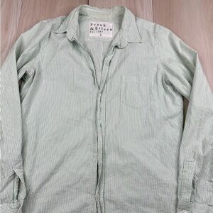 Frank & Eileen Mint Striped Button Down Shirt